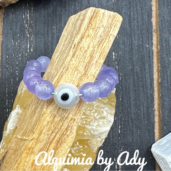 Alquimia Gold and Purple Bohemian Ring Jade - Picture 1 of 2